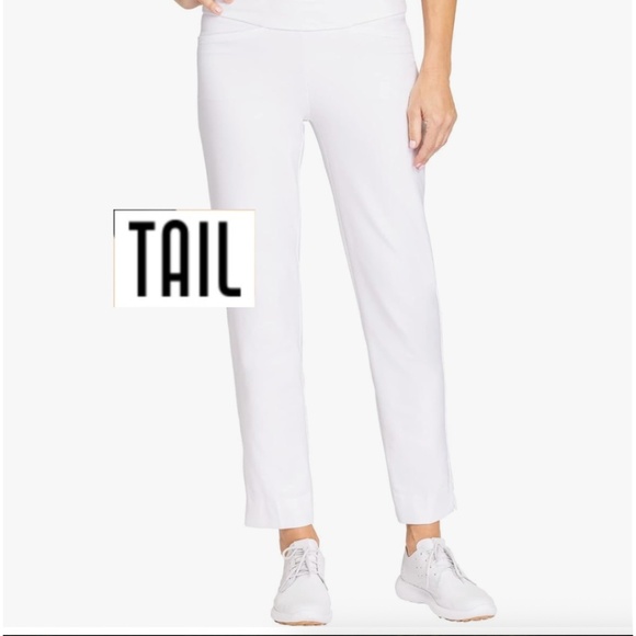Tail Pants - TAIL White Mulligan golf pant, 10, G1248